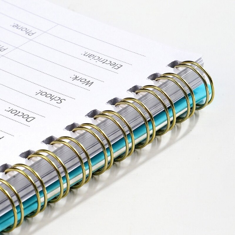 Cu file alfabetice Spiral Password Keeper Book Coil Book A6 MINI Size Password Keeper Notebook Salvare autentificări pe site