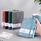 Planificator de jurnal A6/A7 A6/A7 Bloc de note de buzunar cu bandă elastică Mini notebook portabil portabil, anti scurgeri de cerneală, luare de note
