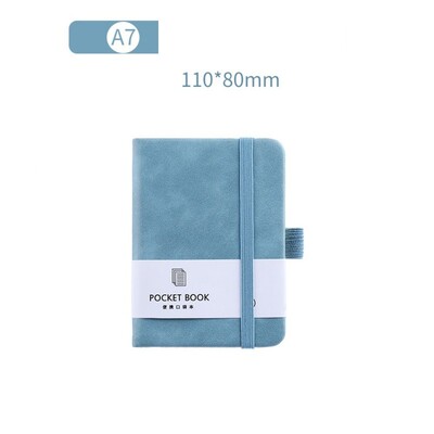 Planificator de jurnal A6/A7 A6/A7 Bloc de note de buzunar cu bandă elastică Mini notebook portabil portabil, anti scurgeri de cerneală, luare de note