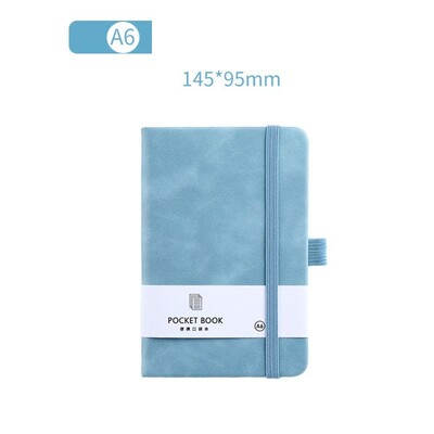 Planificator de jurnal A6/A7 A6/A7 Bloc de note de buzunar cu bandă elastică Mini notebook portabil portabil, anti scurgeri de cerneală, luare de note