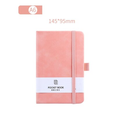 Planificator de jurnal A6/A7 A6/A7 Bloc de note de buzunar cu bandă elastică Mini notebook portabil portabil, anti scurgeri de cerneală, luare de note