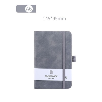 Planificator de jurnal A6/A7 A6/A7 Bloc de note de buzunar cu bandă elastică Mini notebook portabil portabil, anti scurgeri de cerneală, luare de note