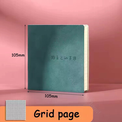 Kvadratinis sąsiuvinis ir žurnalas Mini bloknotas dienoraštis Dienotvarkės planuotojas su pamušalu / tinkleliu / tuščias rašomasis popierius, skirtas grįžti į mokyklą biuro reikmenims