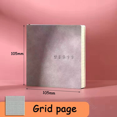 Kvadratinis sąsiuvinis ir žurnalas Mini bloknotas dienoraštis Dienotvarkės planuotojas su pamušalu / tinkleliu / tuščias rašomasis popierius, skirtas grįžti į mokyklą biuro reikmenims