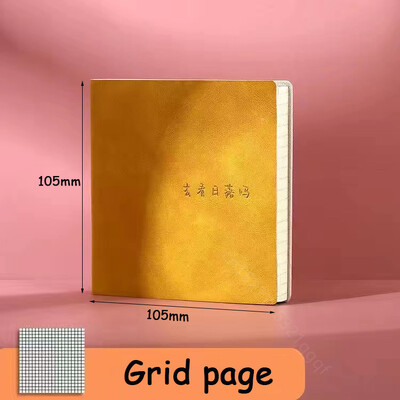 Kvadratinis sąsiuvinis ir žurnalas Mini bloknotas dienoraštis Dienotvarkės planuotojas su pamušalu / tinkleliu / tuščias rašomasis popierius, skirtas grįžti į mokyklą biuro reikmenims