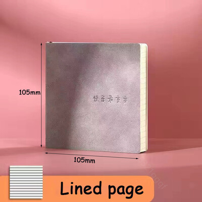 Kvadratinis sąsiuvinis ir žurnalas Mini bloknotas dienoraštis Dienotvarkės planuotojas su pamušalu / tinkleliu / tuščias rašomasis popierius, skirtas grįžti į mokyklą biuro reikmenims