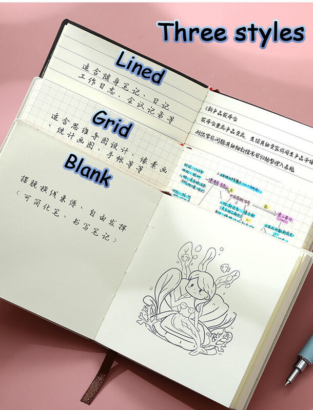 Kvadratinis sąsiuvinis ir žurnalas Mini bloknotas dienoraštis Dienotvarkės planuotojas su pamušalu / tinkleliu / tuščias rašomasis popierius, skirtas grįžti į mokyklą biuro reikmenims