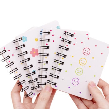 Σημειωματάριο A7 Pocket Book Notepad Small Flower Love Small Cute Side Flip Coil Book Student Mini Portable Flip Notepad