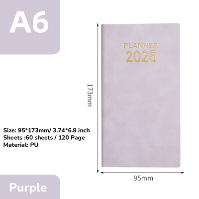 2025 m. A6 užrašų knygelė Užrašų knygelė Kasdienis savaitės darbotvarkės planuotojas Užrašų knygelės Raštinės reikmenys Biuro reikmenys