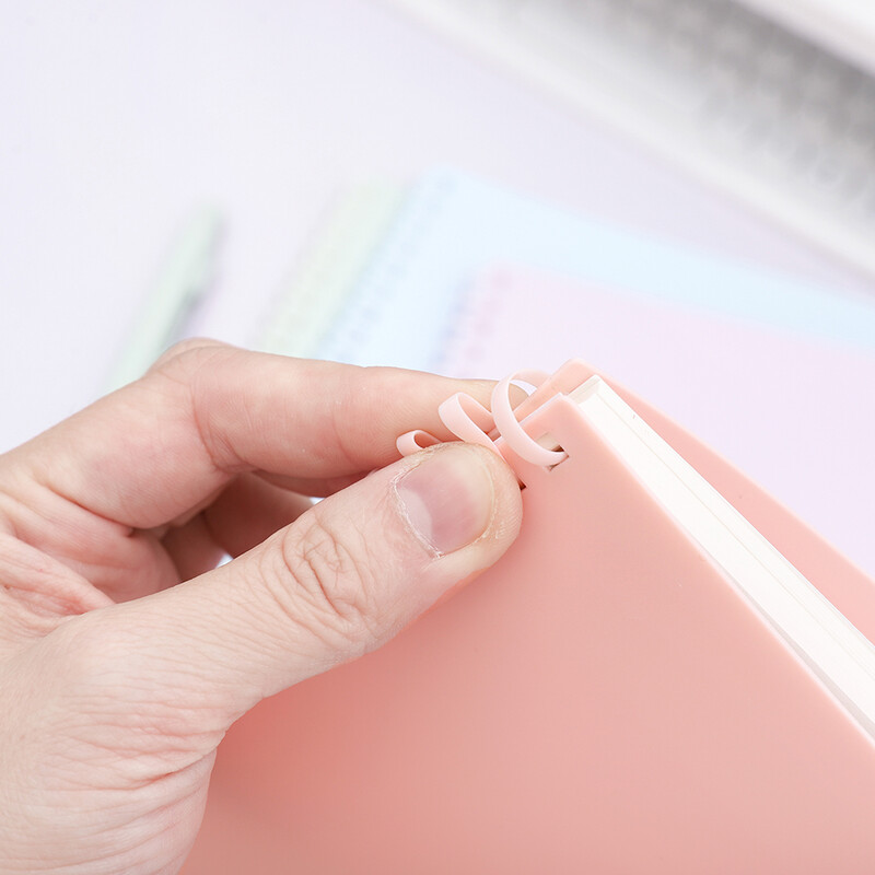 1 pachet caiet de hârtie cu linii de 5,8 x 8,2 inci Caiet cu spirală cu rigle pentru colegiu, jurnal pentru școală, birou, scris de artist