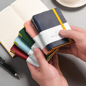 Bilježnica s 200 stranica A7 Prekrasna džepna mini prijenosna bilježnica Poslovna dopisnica Debeli ženski mali dnevnik za školu Tjednik