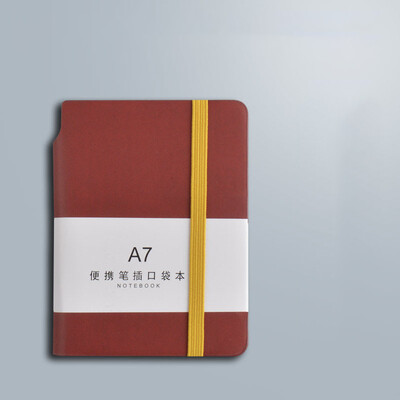 Bilježnica s 200 stranica A7 Prekrasna džepna mini prijenosna bilježnica Poslovna dopisnica Debeli ženski mali dnevnik za školu Tjednik