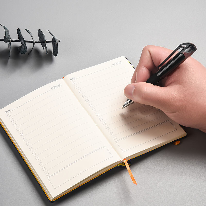 Bilježnica s 200 stranica A7 Prekrasna džepna mini prijenosna bilježnica Poslovna dopisnica Debeli ženski mali dnevnik za školu Tjednik