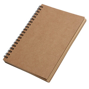 Reeves Retro Spiral Bound Sketch Book Caiet necompletat Hârtie de schițe Kraft