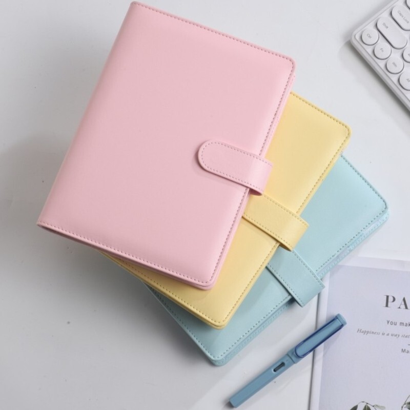 Dosar A5 din piele Pu Buget Cash Loose Leaf Cu Opt Accesorii Pentru Depozitarea Billelor Fondului Organizatorului