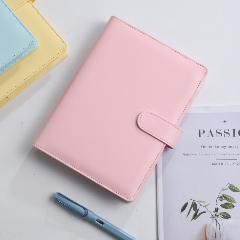 Dosar A5 din piele Pu Buget Cash Loose Leaf Cu Opt Accesorii Pentru Depozitarea Billelor Fondului Organizatorului