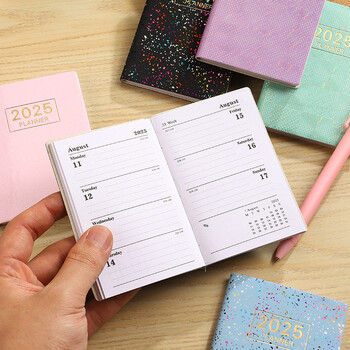 Laser Agenda 2025 Planner Notebook Cuadernos Cahier Mini Journal Notebook Libretas Diary Cuaderno Office Accessories Notebook