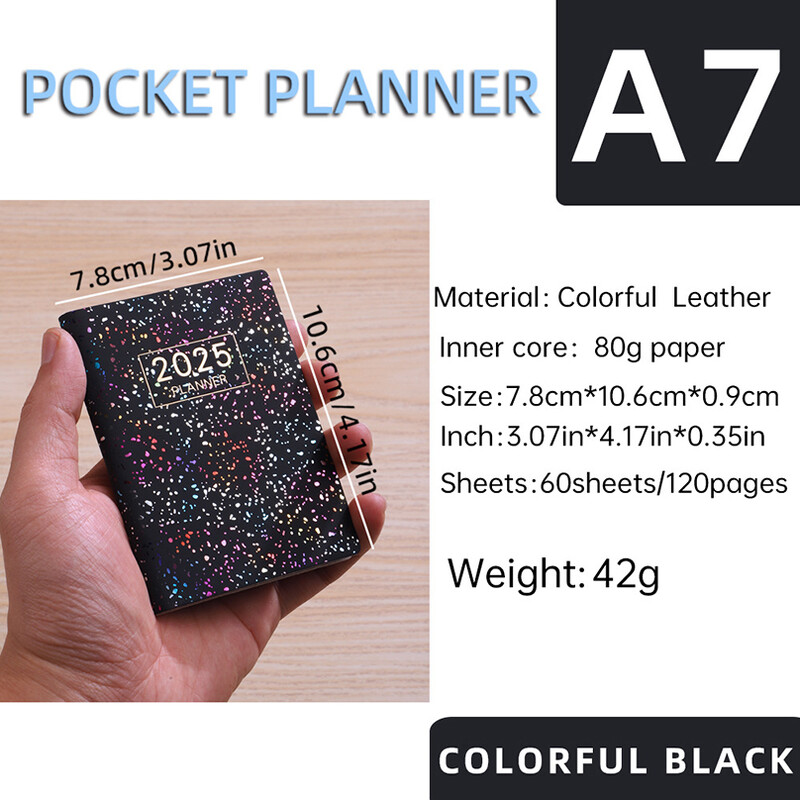 Laser Agenda 2025 Planner Notebook Cuadernos Cahier Mini Journal Märkmik Libretas Diary Cuaderno Kontoritarvikud Märkmik