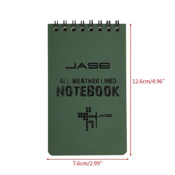 Σημειωματάριο Rite In The Rain Weatherproof Top Spiral Notebook, 12,7x7,6cm/5x2,99, Πράσινο εξώφυλλο, Universal Pattern