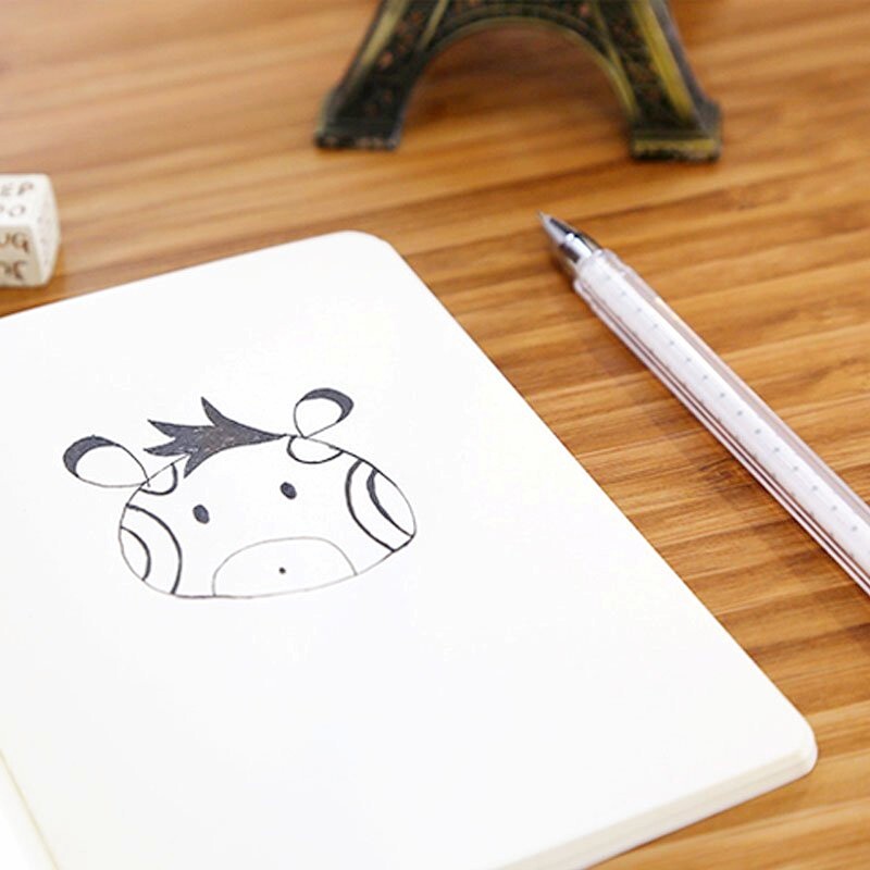 A6 Retro Jednostavan prazan papir Dnevnik Skica Grafiti Slikarstvo Bilježnica Crne korice 88 stranica Uredska škola Prijenosni pribor