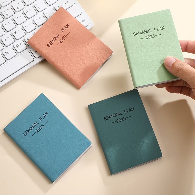 2025 A7 španjolska knjiga rasporeda Morandi bilježnica u boji Dnevni tjedni mjesečni planer Bilježnica Popis obaveza Bilježnica s kalendarom