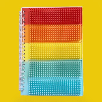 Creative A5 Rainbow Silicone Notebook Μαλακό κάλυμμα Πολύχρωμο Σημειωματάριο Αποσυμπίεσης Fidget Toys Παιδικά Πηνίο δώρου Σημειωματάριο Μαθητές