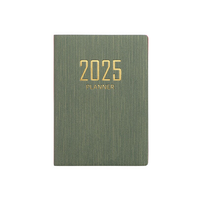365-päevane 2025. aasta kaasaskantav A7 taskuplaneerija Pu kaas Igapäevane nädalaplaan Märkmik kalender Ajakiri Kooli kontoritarvete päevakava