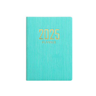 365-päevane 2025. aasta kaasaskantav A7 taskuplaneerija Pu kaas Igapäevane nädalaplaan Märkmik kalender Ajakiri Kooli kontoritarvete päevakava