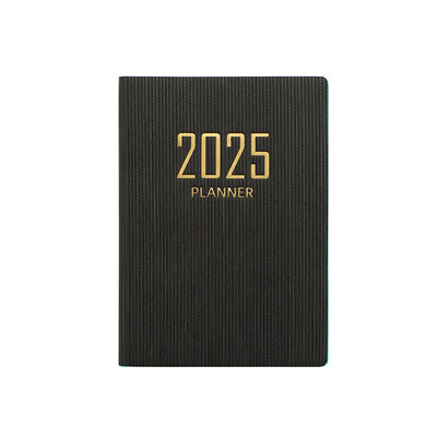 365-päevane 2025. aasta kaasaskantav A7 taskuplaneerija Pu kaas Igapäevane nädalaplaan Märkmik kalender Ajakiri Kooli kontoritarvete päevakava