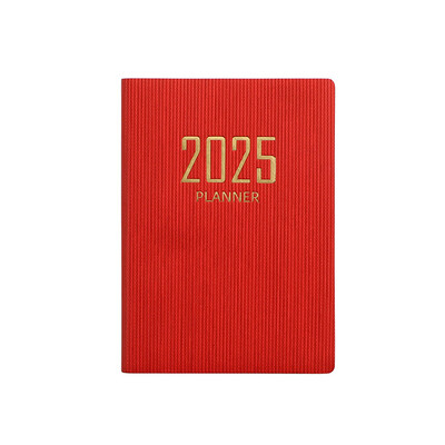 365-päevane 2025. aasta kaasaskantav A7 taskuplaneerija Pu kaas Igapäevane nädalaplaan Märkmik kalender Ajakiri Kooli kontoritarvete päevakava