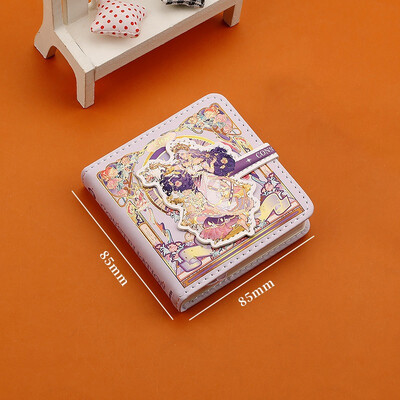 (12 žvaigždynų serija) Gražios užrašų knygelės spalvoto puslapio iliustracija Minkšta oda su magnetine sagtimi studento dienoraštis kietu viršeliu