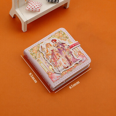 (12 žvaigždynų serija) Gražios užrašų knygelės spalvoto puslapio iliustracija Minkšta oda su magnetine sagtimi studento dienoraštis kietu viršeliu