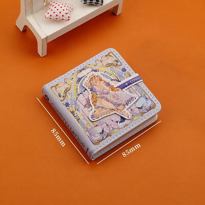 (12 žvaigždynų serija) Gražios užrašų knygelės spalvoto puslapio iliustracija Minkšta oda su magnetine sagtimi studento dienoraštis kietu viršeliu