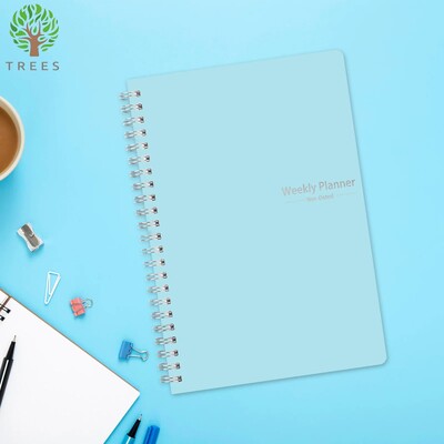Agendă de planificare a caietului săptămânal A5 cu spirală nedatată, rechizite școlare de birou, înregistrarea planului zilnic de realizat