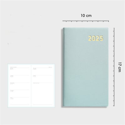 Caiet de planificare 2025 A6 365 de zile Calendar Agenda Planificator Jurnal Bloc de note Obiective săptămânale Obiceiuri Înapoi la școală Programe de papetărie