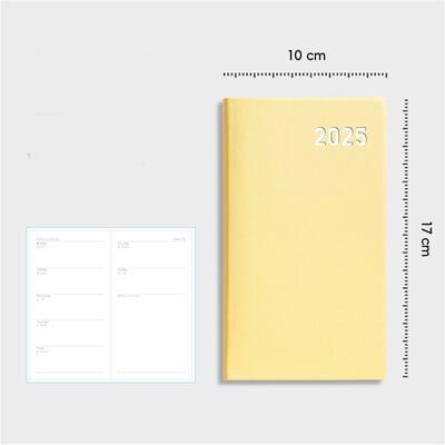 Caiet de planificare 2025 A6 365 de zile Calendar Agenda Planificator Jurnal Bloc de note Obiective săptămânale Obiceiuri Înapoi la școală Programe de papetărie