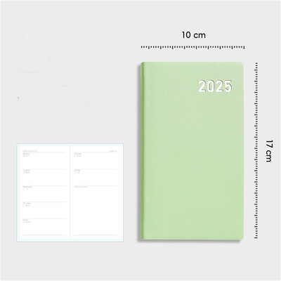 Caiet de planificare 2025 A6 365 de zile Calendar Agenda Planificator Jurnal Bloc de note Obiective săptămânale Obiceiuri Înapoi la școală Programe de papetărie