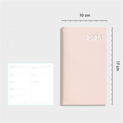 Caiet de planificare 2025 A6 365 de zile Calendar Agenda Planificator Jurnal Bloc de note Obiective săptămânale Obiceiuri Înapoi la școală Programe de papetărie