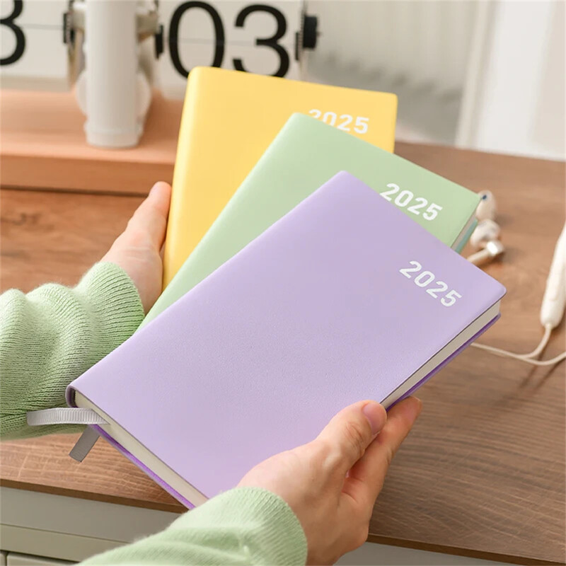 Caiet de planificare 2025 A6 365 de zile Calendar Agenda Planificator Jurnal Bloc de note Obiective săptămânale Obiceiuri Înapoi la școală Programe de papetărie