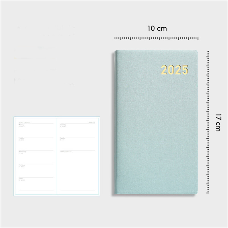 Caiet de planificare 2025 A6 365 de zile Calendar Agenda Planificator Jurnal Bloc de note Obiective săptămânale Obiceiuri Înapoi la școală Programe de papetărie