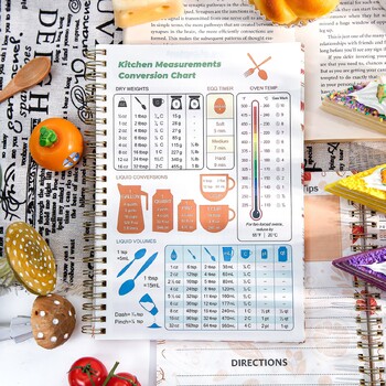 1Style 52Sheets/βιβλίο Healthy Eating Pumpkin Homemade Recipes Theme Planner DIY Handbook Planner Planner Σημειώσεις Σημειώσεις