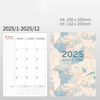 Egyszerű tervező Jegyzetfüzet Naptár Napirendtervező A4-es Napló Jegyzettömb Heti ütemterv Cél Szokáskövető Kawaii Hatékonysági Jegyzettömb