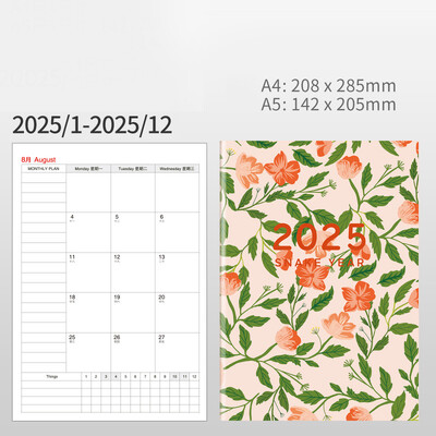 Egyszerű tervező Jegyzetfüzet Naptár Napirendtervező A4-es Napló Jegyzettömb Heti ütemterv Cél Szokáskövető Kawaii Hatékonysági Jegyzettömb