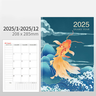 Egyszerű tervező Jegyzetfüzet Naptár Napirendtervező A4-es Napló Jegyzettömb Heti ütemterv Cél Szokáskövető Kawaii Hatékonysági Jegyzettömb