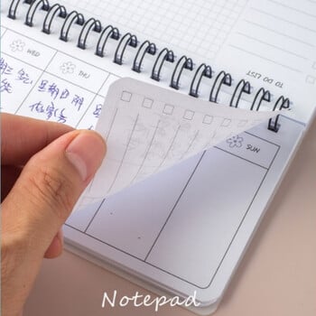 1 τεμ. Μικρή φρέσκια γιρλάντα Tearable Week Planner Πρόγραμμα Φοιτητών φορητό πηνίο Flip-up Notepad Pvc Αδιάβροχο σημειωματάριο