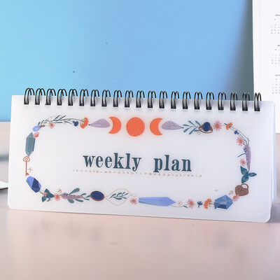 1kom Mali svježi vijenac koji se može trgati Tjedni planer Raspored Student Prijenosni kalem Flip-Up Notepad Pvc Vodootporni Notepad