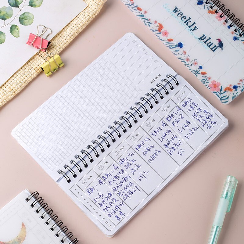 1kom Mali svježi vijenac koji se može trgati Tjedni planer Raspored Student Prijenosni kalem Flip-Up Notepad Pvc Vodootporni Notepad