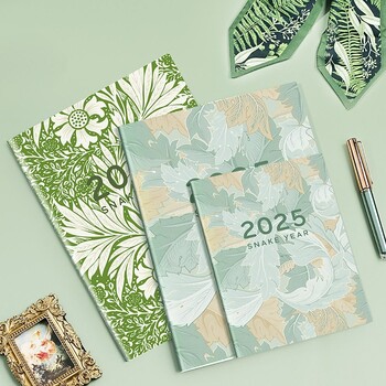 2025 Calendar Planner Notebook A4/A5 Ημέρα/Εβδομάδα/Έτος Σχεδιασμός Ατζέντας Σημειωματάριο Οργάνωση ημερολογίων