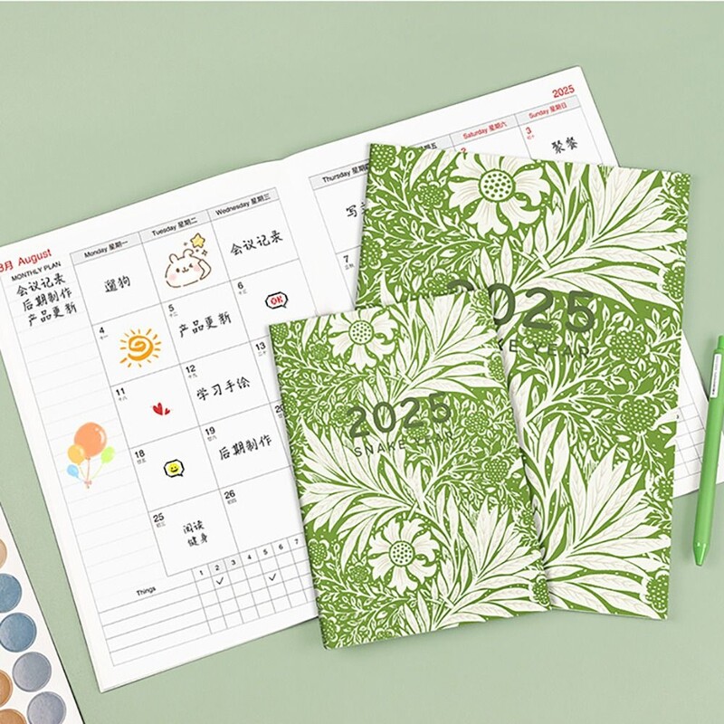 2025 m. kalendoriaus planavimo bloknotas A4/A5 dienos/savaitės/metų dienotvarkės planavimo bloknotas dienoraščio tvarkaraščių organizatorius