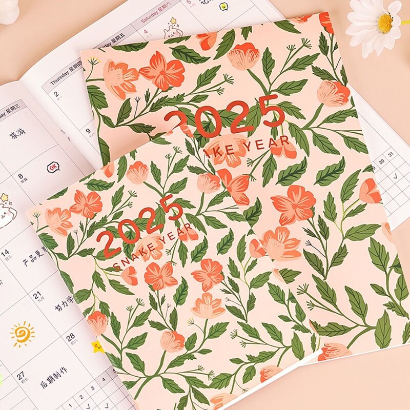 2025 m. kalendoriaus planavimo bloknotas A4/A5 dienos/savaitės/metų dienotvarkės planavimo bloknotas dienoraščio tvarkaraščių organizatorius